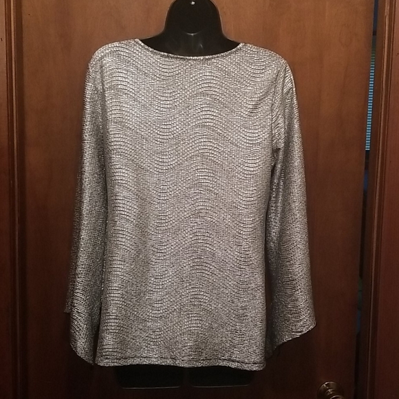 Silver Metallic Classy Top - Picture 2 of 7